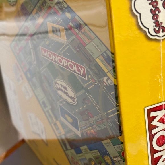 THE SIMPSONS MONOPOLY BOARD GAME. Still in original plastic wrap. UNOPENED - Picture 5 of 6